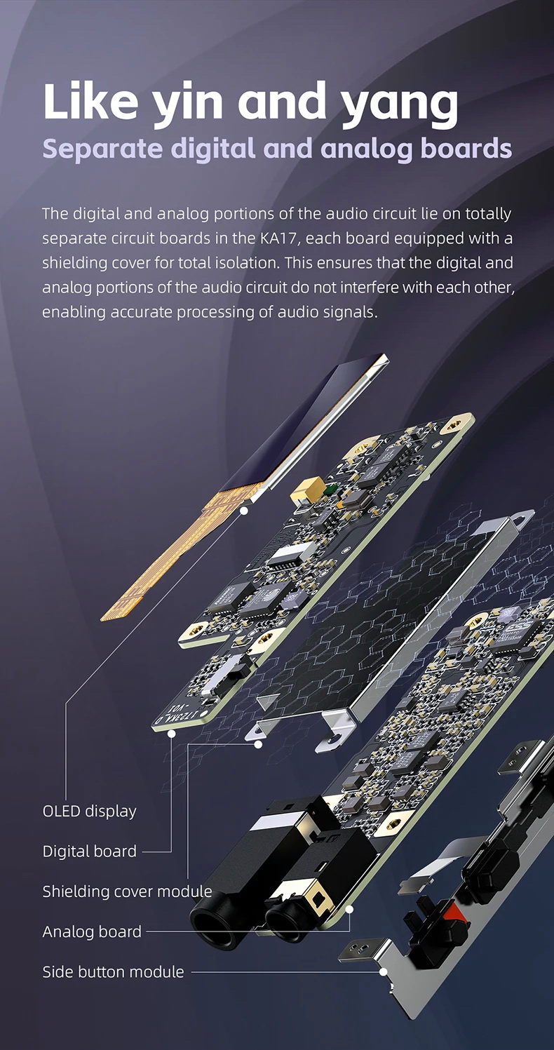 FiiO KA17 DAC/AMP พกพาชิป DAC คู่ ES9069Q จอ Dot Matrix รองรับ MQA Hi-Res ประกันศูนย์ไทย