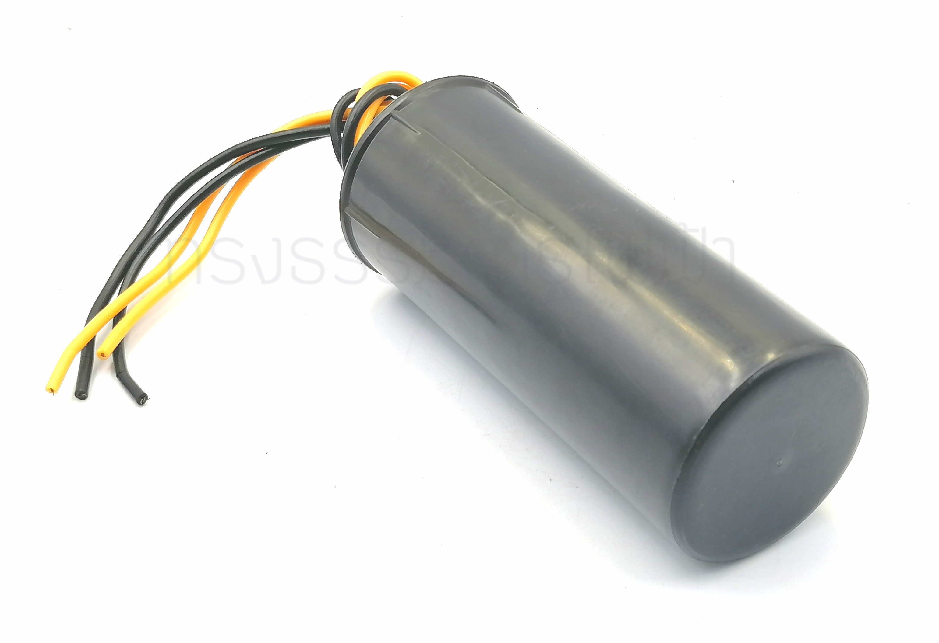 คาปาซิเตอร์ 14+8uf 450V.(กลม-สายไฟ)