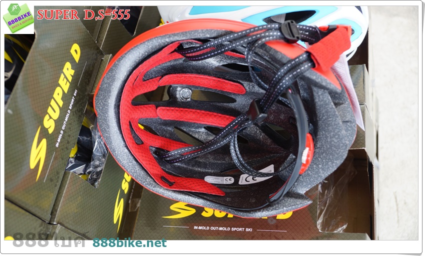 หมวกจักรยาน SUPER D,S-555 งาน Inmold