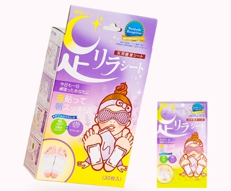 แผ่นแปะเท้า 足リラシート Ashi Rira Sheet 30 แผ่น