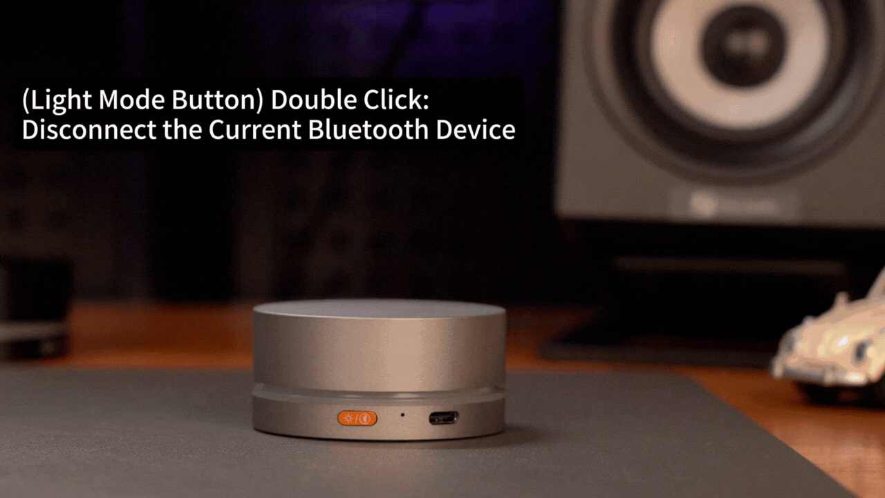 Fosi Audio VOL20 ปุ่มควบคุมระดับเสียงมัลติมีเดียผ่านบลูทูธพร้อมไฟ RGB ประกันศูนย์ไทย