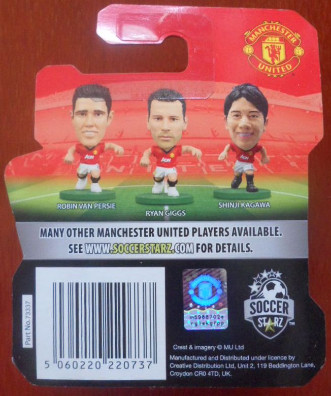 ตุ๊กตาโมเดลนักฟุตบอล ท.เคลฟเวอร์ลีย์ สโมสรแมนเชสเตอร์ ยูไนเต็ด ซอคเกอร์สตาร์ซ - SOC081 (2013) ใหม่ / T.CLEVERLEY MANCHESTER UNITED Football Club SoccerStarz Football Figure - SOC081 (2013) NEW