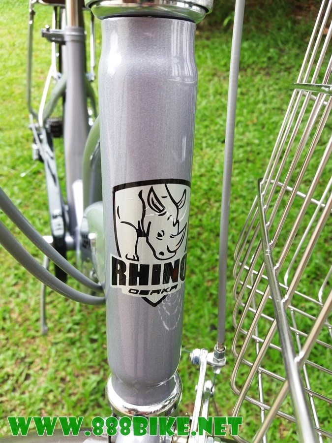 จักรยานแม่บ้าน OSAKA RHINO XT CITY BIKE พร้อมตะกร้า มีเกียร์ 7 สปีดชิมาโน่ ล้อ24นิ้ว