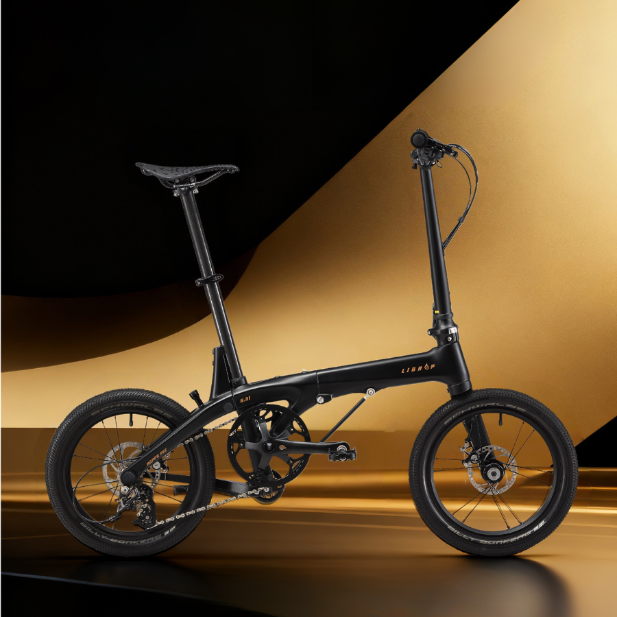 Lidrop Happy Pet จักรยานพับ เฟรมคาร์บอน ล้อขนาด 16 นิ้ว | Shuntai SENSAH 5 สปีด น้ำหนักเบา 7.8 กก. | รุ่น Pro