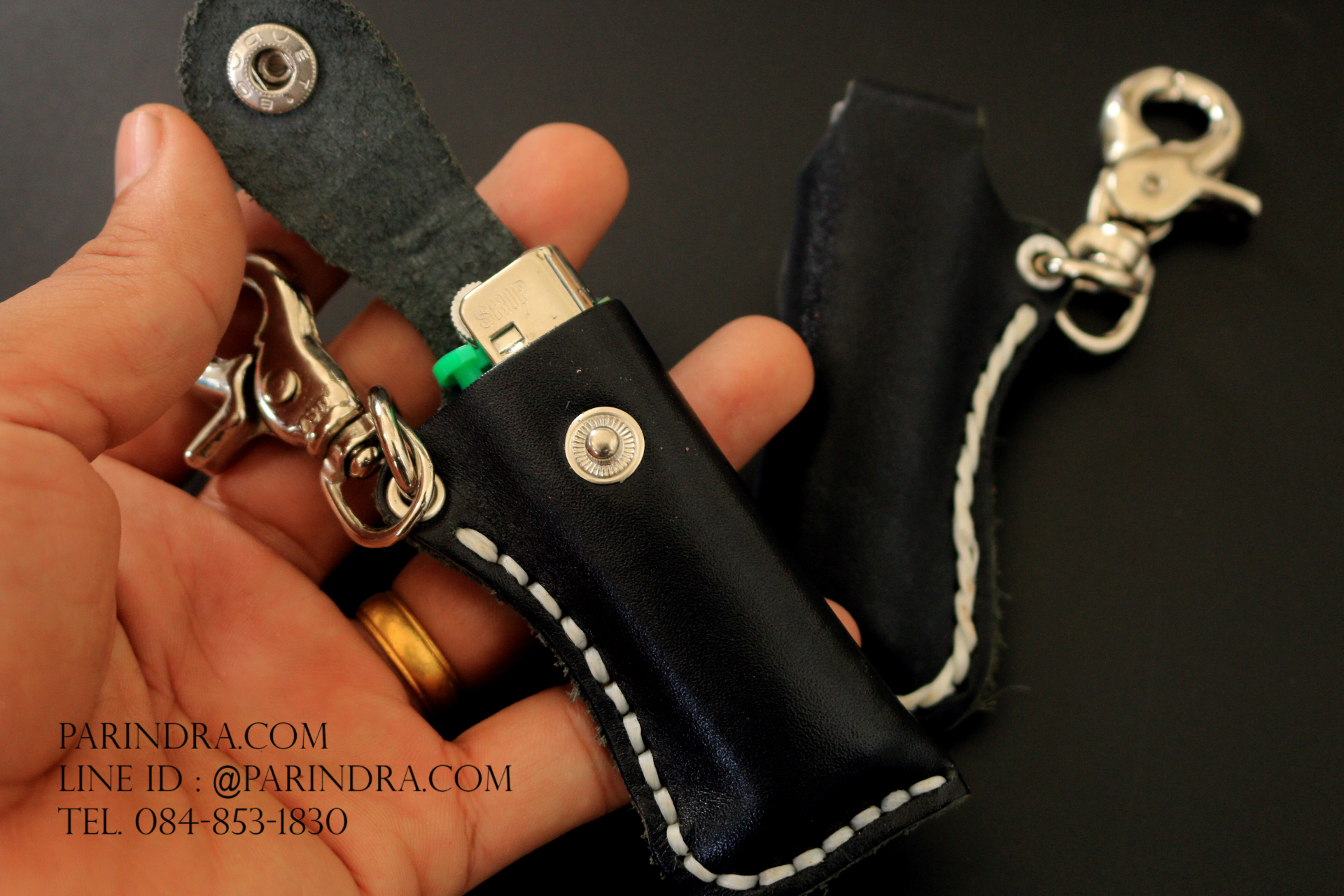 กระเป๋าหนังแท้ สำหรับใส่ไฟแช็ค 1