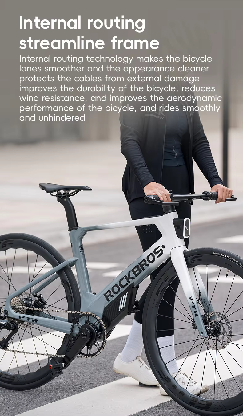 ROCKBROS FTR E-BIKE จักรยานไฟฟ้าคาร์บอน 13.8 กก. | มอเตอร์ 250W | แบต LG | วิ่ง 150 กม. | L-TWOO 11 สปีด