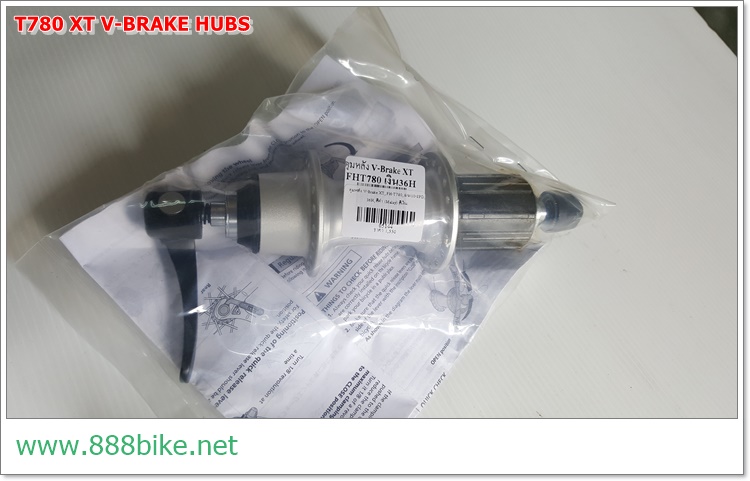 ดุมวีเบรค ดุมหลัง V-Brake XT, FH-T780, 8/9/10-SPD, 36H, สีดำ, มีกล่อง (Malay)