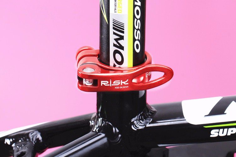 รัดหลักอาน RISK alloy Quick release seatPOST clamps 31.8,34.9mm. ,K92 แบบปลดเร็ว