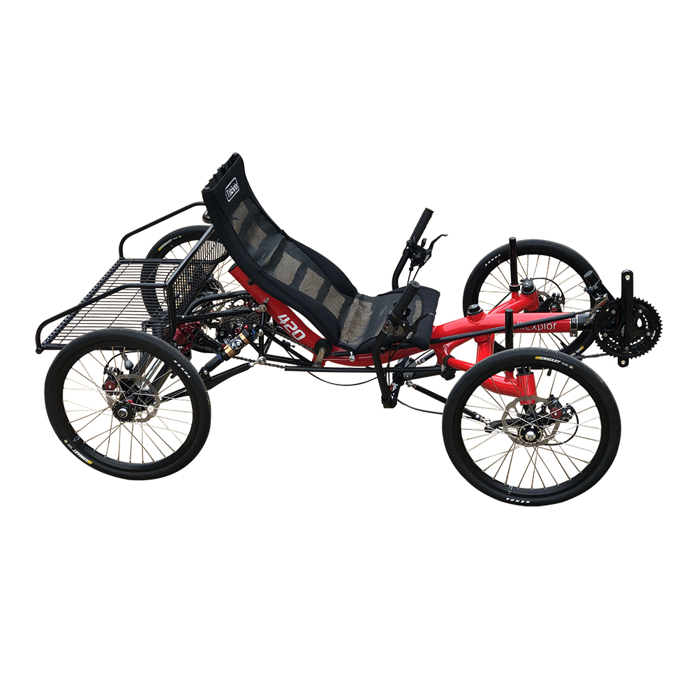 จักรยานนอนปั่น TrikExplor M420, Touring Electric Recumbent Quad Bicycle from MOTRIKE 27 สปีด