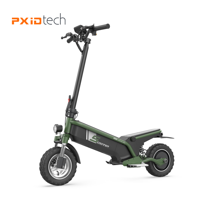 สกู๊ตเตอร์ไฟฟ้า PXID F1 ELECTRIC SCOOTER โช๊คหน้า+หลัง มอเตอร์ 500 วัตต์ ความเร็วสูงสุด 45กม./ชม, 10Ah 48V (30กม.) เดินทางได้ 30-40 กม.