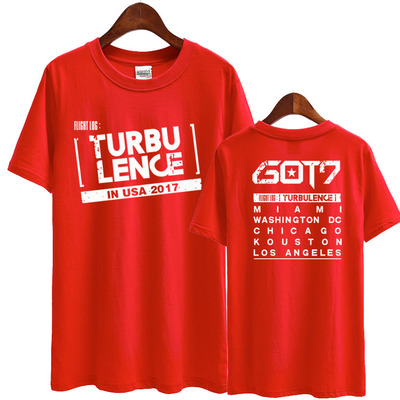 เสื้อยืด (T-Shirt) GOT7 TURBULENCE in USA 2017