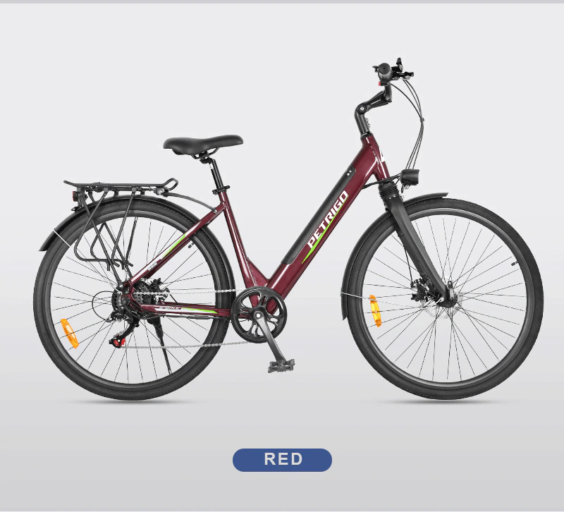 PRETIGO C2 700c Electric Bike Li-ion Powered Sports Bike Urban ebike Women's swan frame bicycle commuter travel electric bicycle