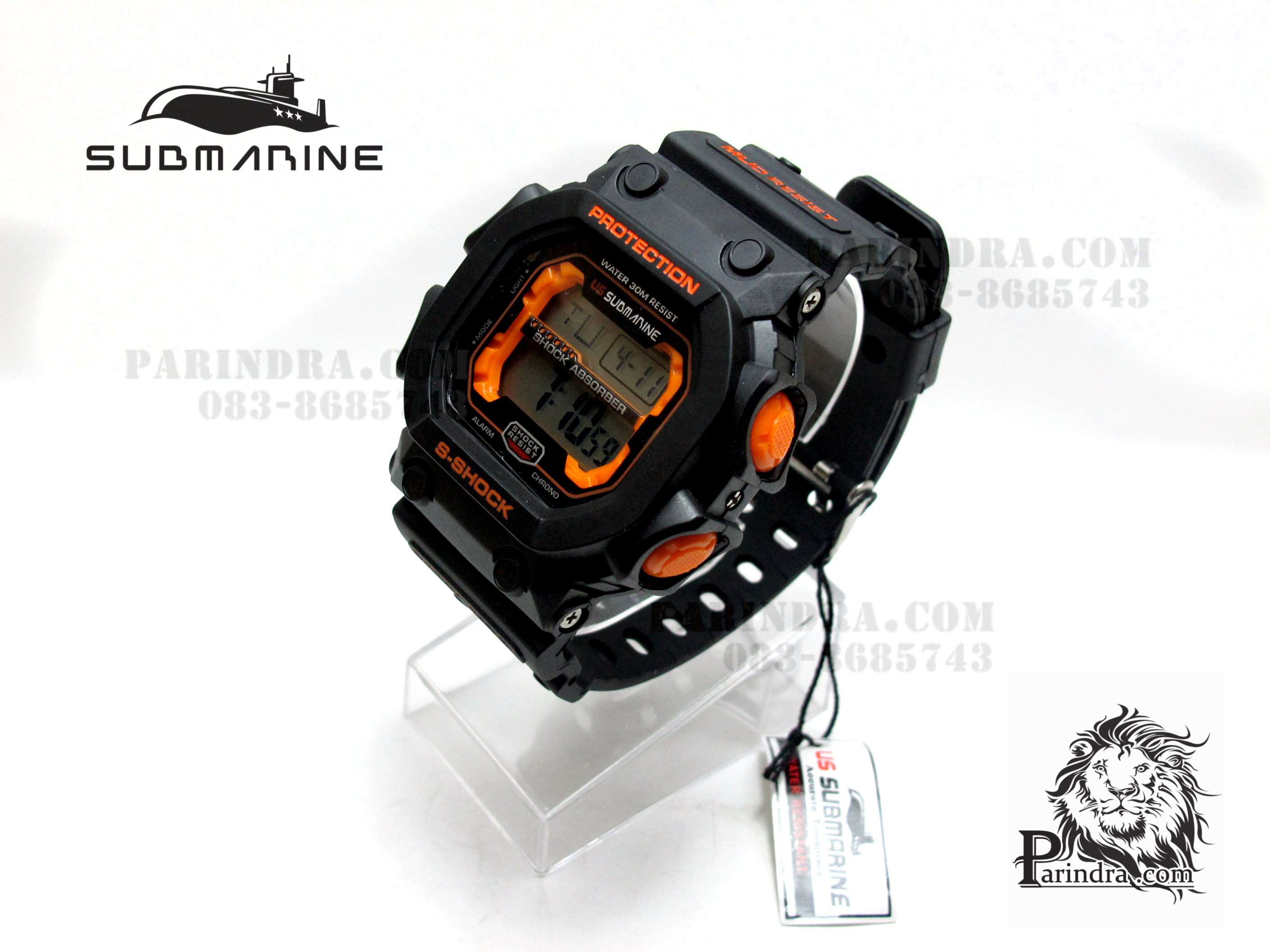 นาฬิกา US submarine รุ่น TP1280M สีดำ-ส้ม คล้ายรุ่น King G-shock