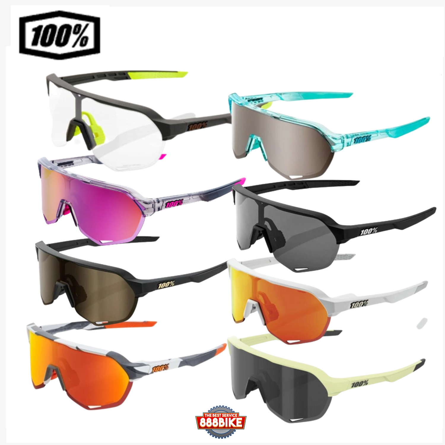 แว่นตา 100% S2 SUNGLASSES ของแท้
