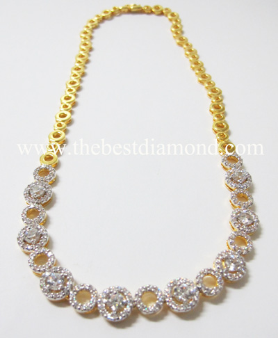 BN027-16+++สร้อยเพชร เพชรล้อม++ ไอโซสุดๆๆ สวยมากๆๆๆ เพชรแวววาว แบบมาจากร้านเพชรชั้นนำ การันตีความสวยเลยค่ะ ใส่ออกงานได้ไม่อายใคร รับรองสวยสะดุดตา