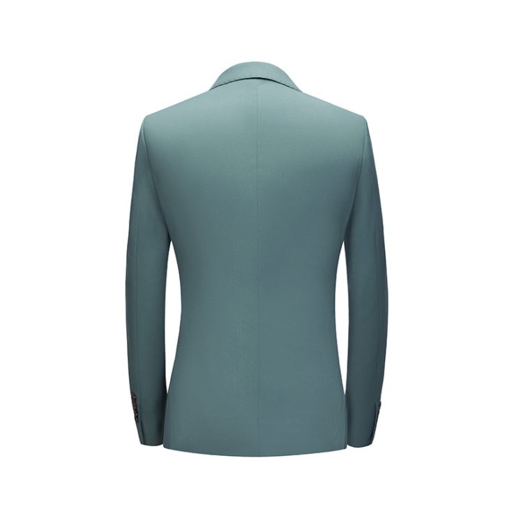 พร้อมเช่า เสื้อสูทชาย สีเขียวมิ้นต์เข้ม สีเขียวพาสเทล Dark Pastel Mint Green (พร้อมเสื้อกั๊ก)