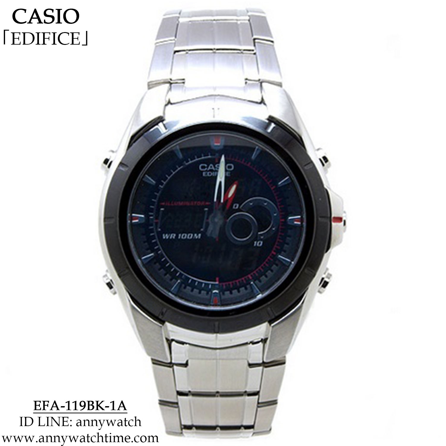 EDIFICE EFA-119BK-1A