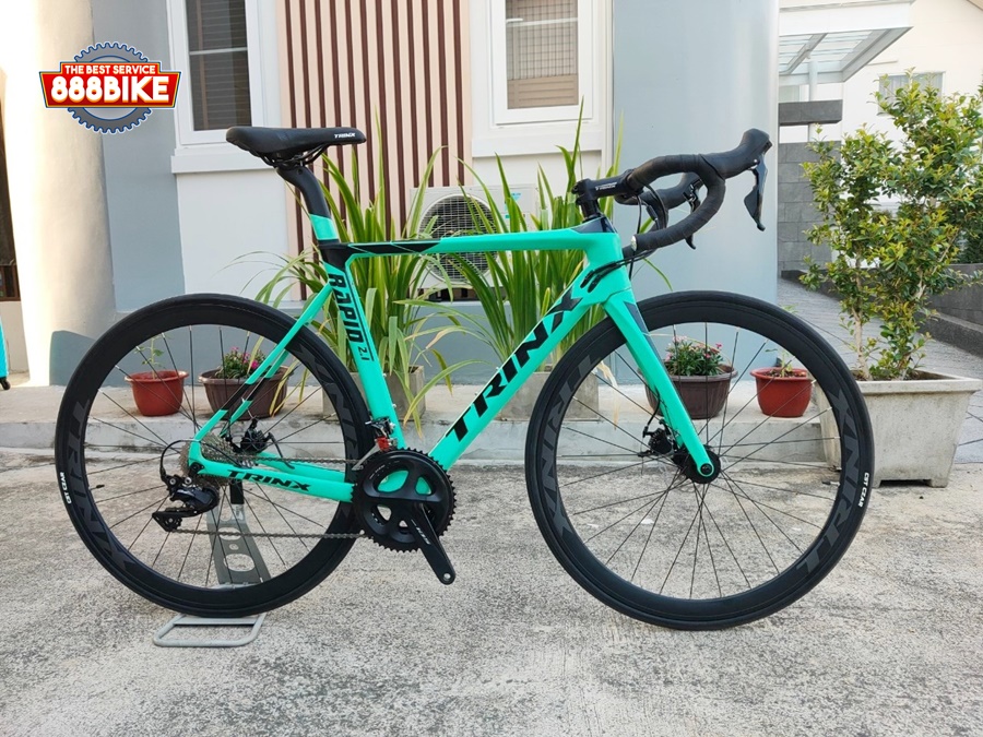จักรยานเสือหมอบ TRINX RAPID 2.1 DISC Road bike Carbon, 2*11 speed 105 SHIMANO ล้อ 700C, 2020 (ดิสสาย)