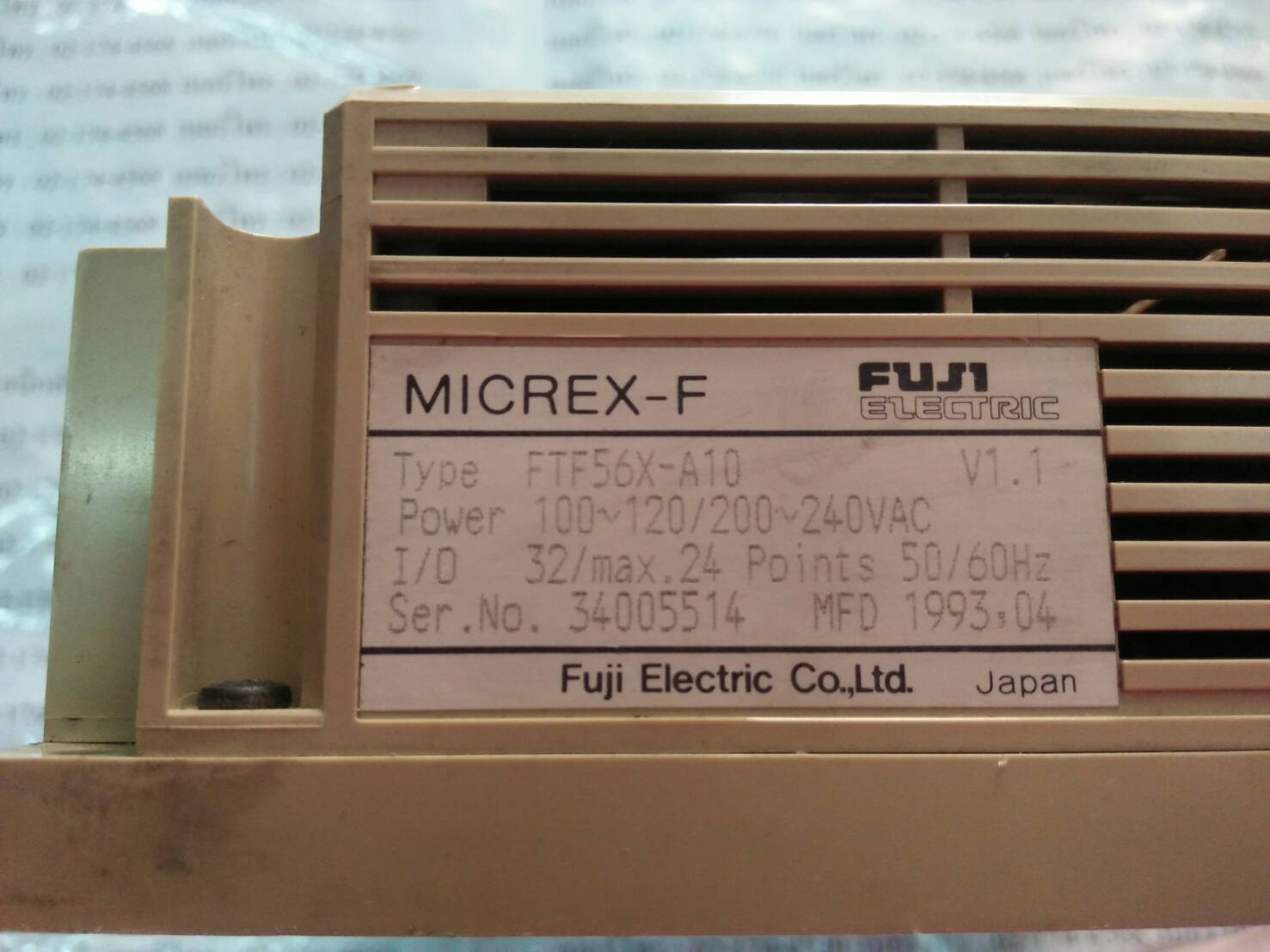 PLC " FUJI " รุ่น FTF56X-A10