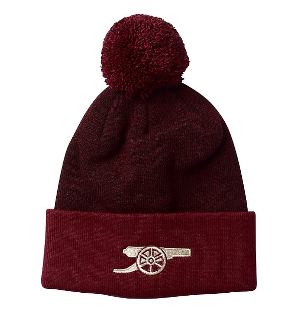 หมวกไหมพรมอาร์เซนอล Burgundy & Marl Gold Cannon ของแท้