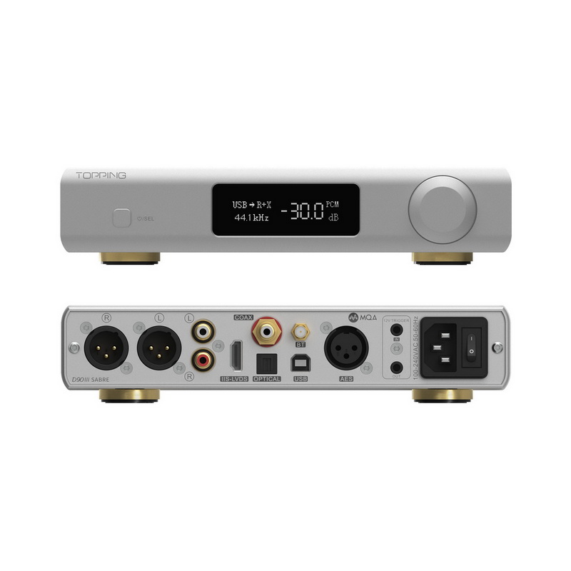 Topping D90iii Fully Balanced DAC รองรับ Dual Hi-Res, BT5.1, รีโมท, ฟังก์ชั่นปรีแอม, MQA ประกันศูนย์ไทย