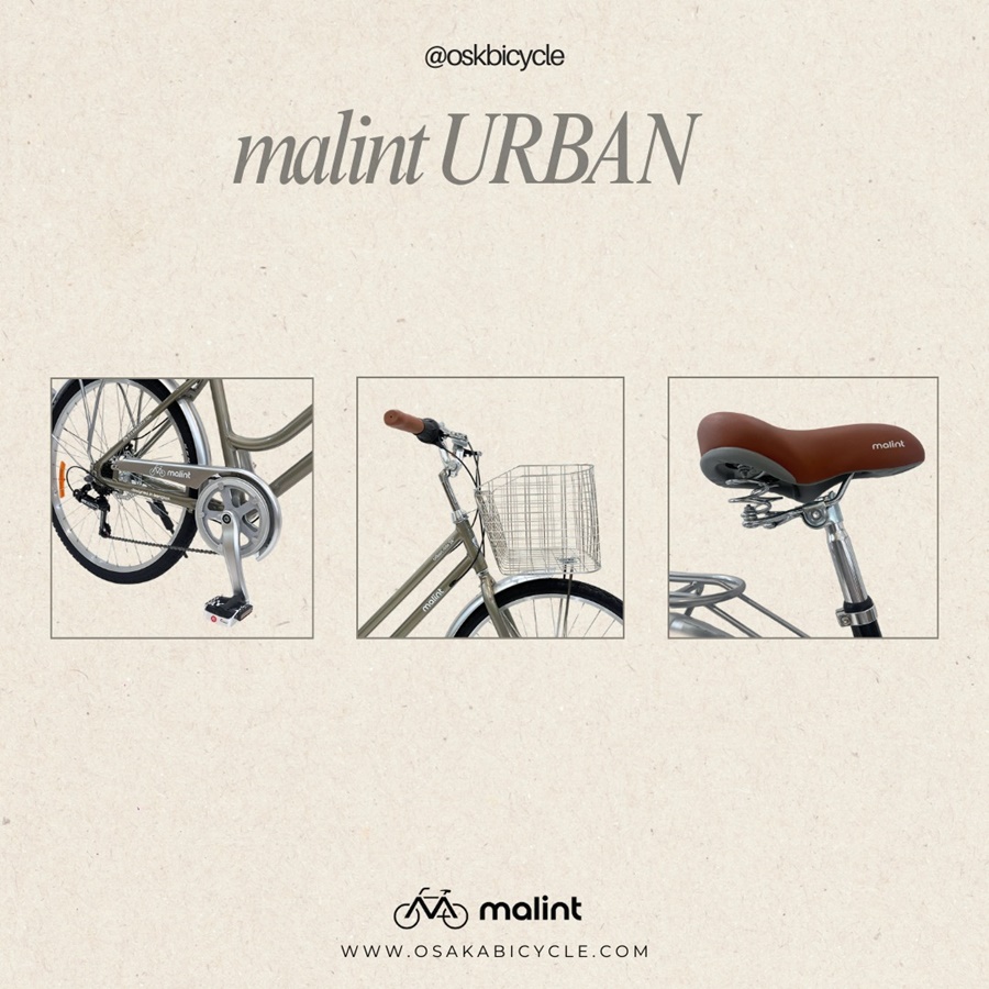 จักรยานแม่บ้าน Malint Urban Ride – เกียร์ Shimano RS35-7, เฟรมอลูมิเนียมอัลลอย ซ่อนสายเบรก