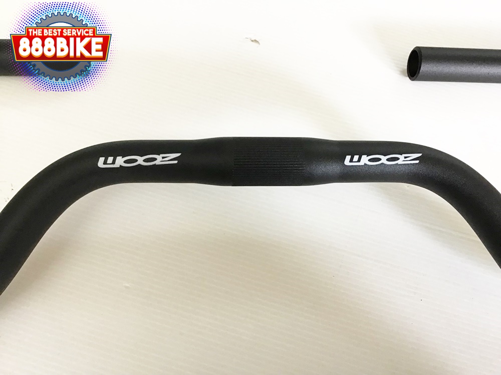 แฮนด์ผีเสื้อ ZOOM TOURING ,MTB-AL-181/ISO-C ,25.4mm(ไม่ Oversize) สีดำ กว้าง 600mm.
