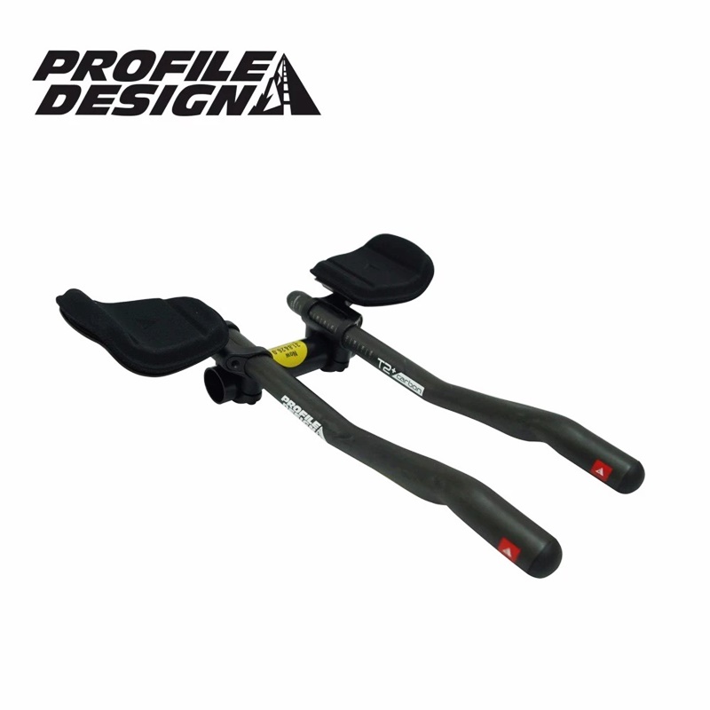 แฮนด์แอโร่บาร์จักรยาน PROFILE DESIGN T2+ CARBON | สีดำด้าน