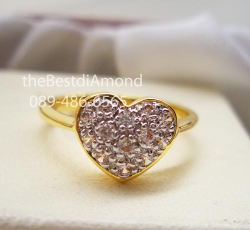 BR965+++แหวนหัวใจจิกไข่ปลา+++แหวนแบบยอดนิยม ทุกยุคทุกสมัย มีคนถามแบบนี้มาเยอะ กี่ปีกี่ยังครองความนิยม ฝังแบบจิกไข่ปลานูนๆหน่อยค่ะ