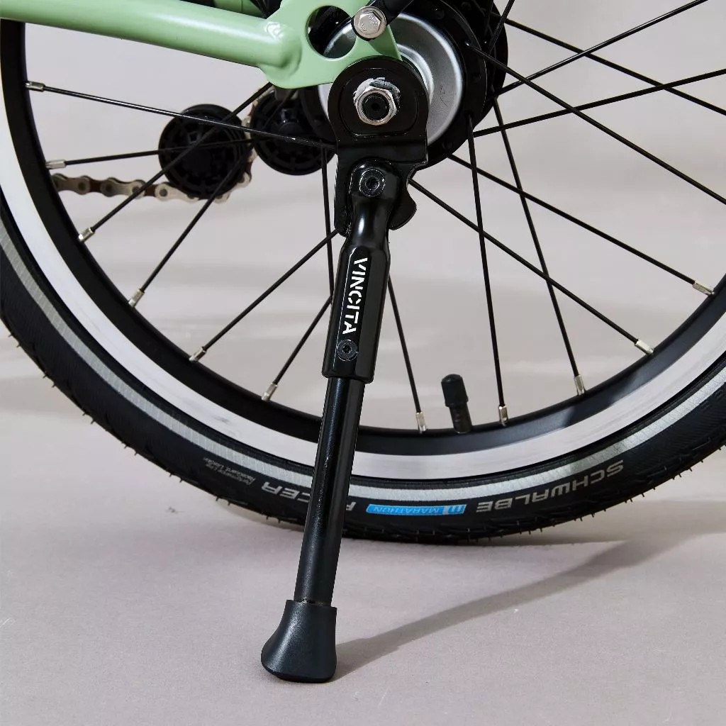 VINCITA C056B ขาตั้งจักรยาน Brompton | ไม่ต้องถอดกระเป๋าหลัง | อลูมิเนียม CNC | น้ำหนักเบา 120 กรัม | เข้ากับ A Line / C Line