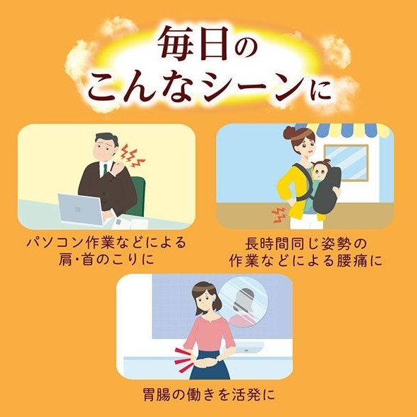 แผ่นแปะไอร้อน MegRhythm 蒸気の温熱シート 16แผ่น