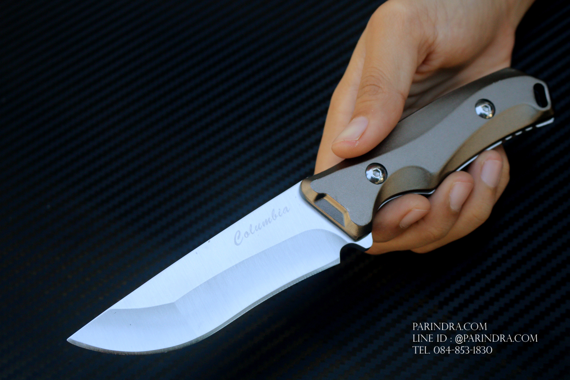 มีดใบตาย COLUMBIA K610 ทรงเปอร์เซีย ขนาด 8.5 นิ้ว ใบเงิน
