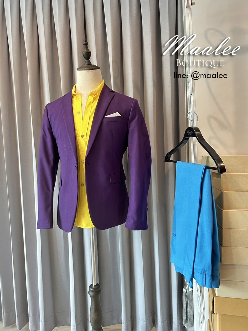พร้อมเช่า ชุดสูทชาย แฟชั่น Set คละสี