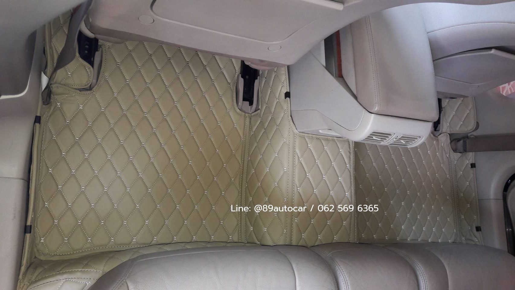 พรมรถยนต์ Nissan Teana 2005 ปูพรม6D สีครีมด้ายครีม