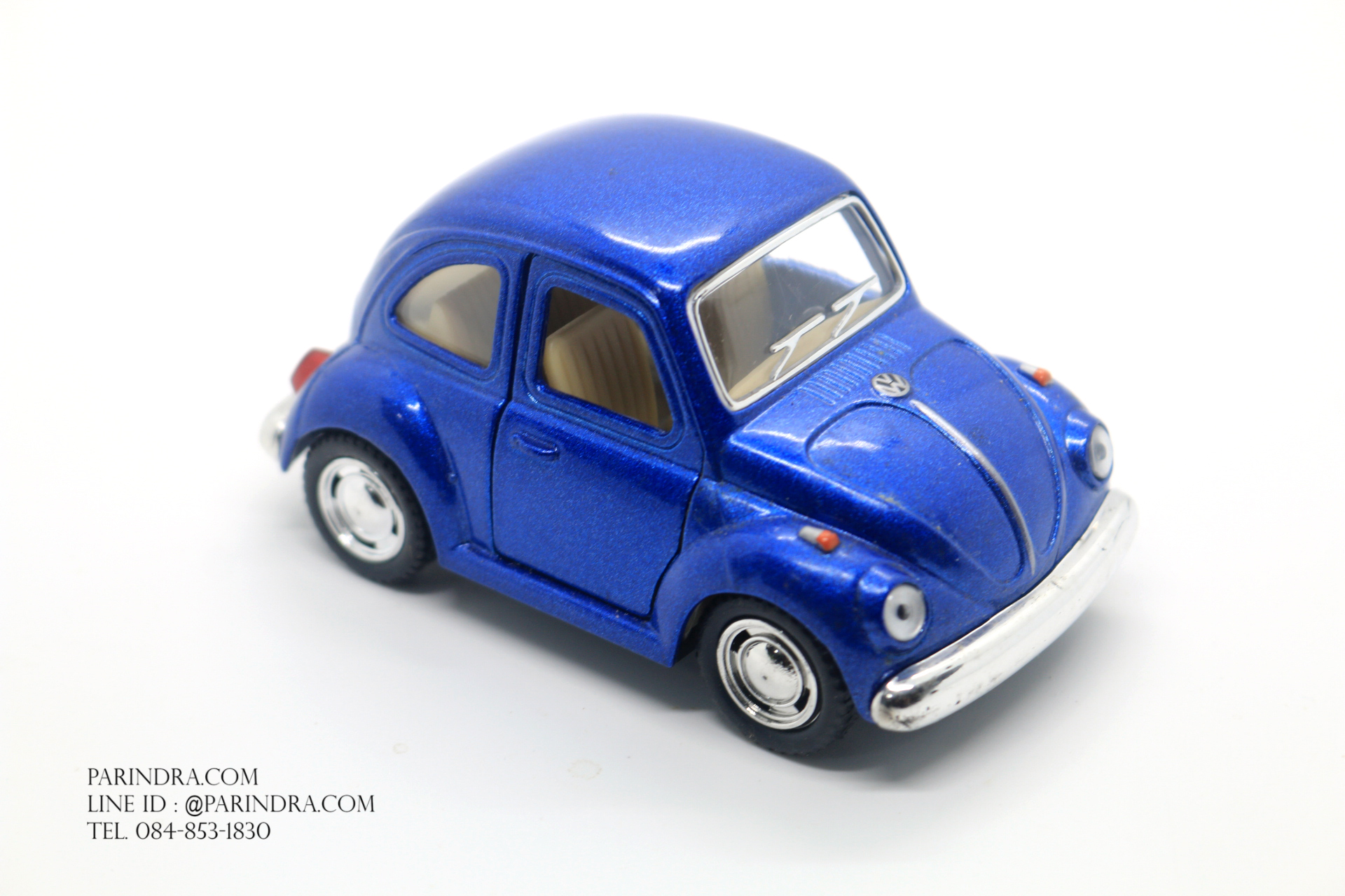 โมเดลรถเหล็ก รถเต่า Volkswagen 1967 ย่อส่วน Short Body สีน้ำเงิน