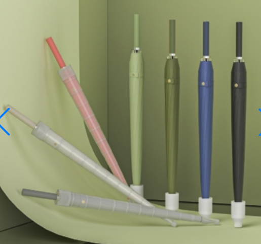 ร่มพับตอนเดียว 23 นิ้ว 16 ก้าน ปลอกถ้วย รุ่น LY-ZZ23160035#1