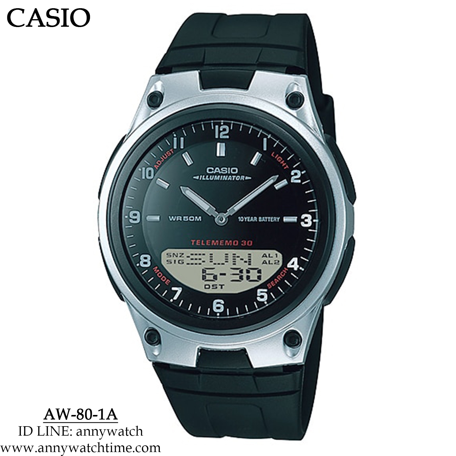 CASIO AW-80-1A