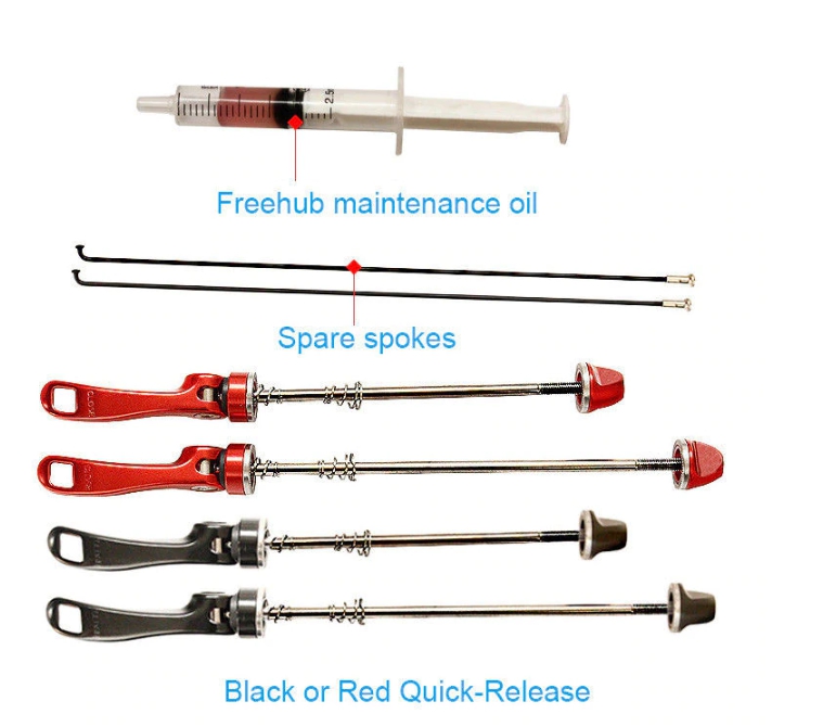 ชุดล้อเสือหมอบ Roton RXR - XC6, ขอบ 35มม, อลู 700C Road bike Wheels 11สปีดชิมาโน่ มีสีดำและสีแดง