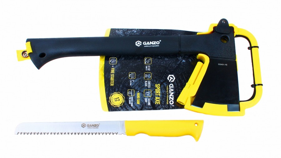 ขวานเดินป่า GANZO SPORT AXE รุ่น GSA01-YE (ของแท้)