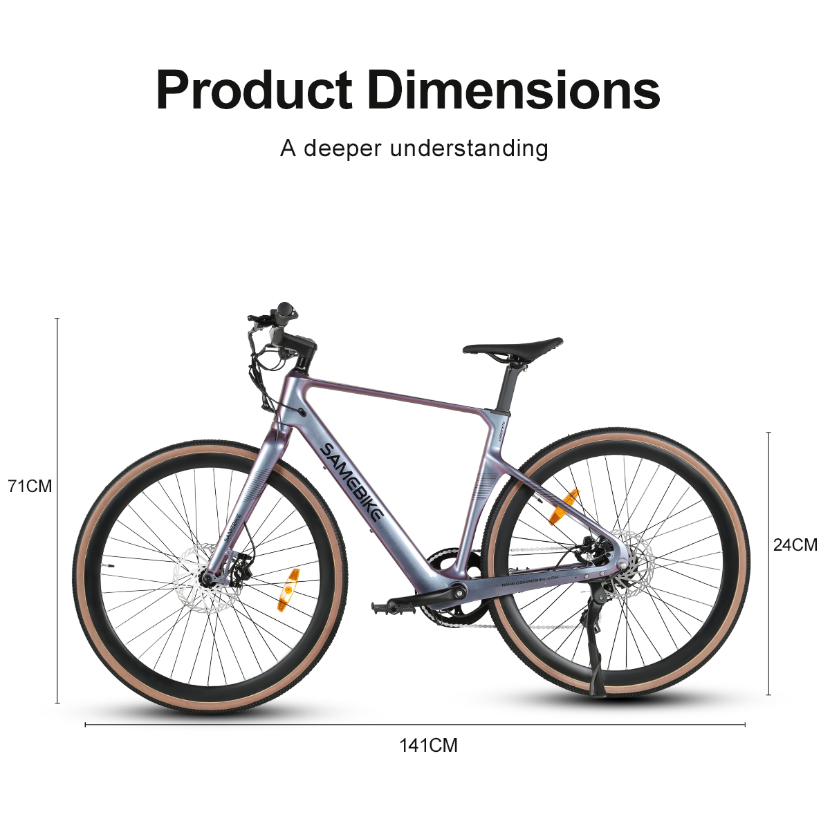 จักรยานไฟฟ้า SAMEBIKE CYBERNETIC 250W | เฟรมแมกนีเซียม | เบรกไฮดรอลิก | ราคาเริ่ม 21,900 บาท