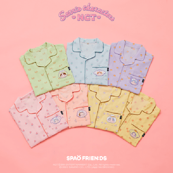 #NCT JAEHYUN x SANRIO SHORT SLEEVE PAJAMA [IVORY] -M- -เข้าไทย 20-09-22-