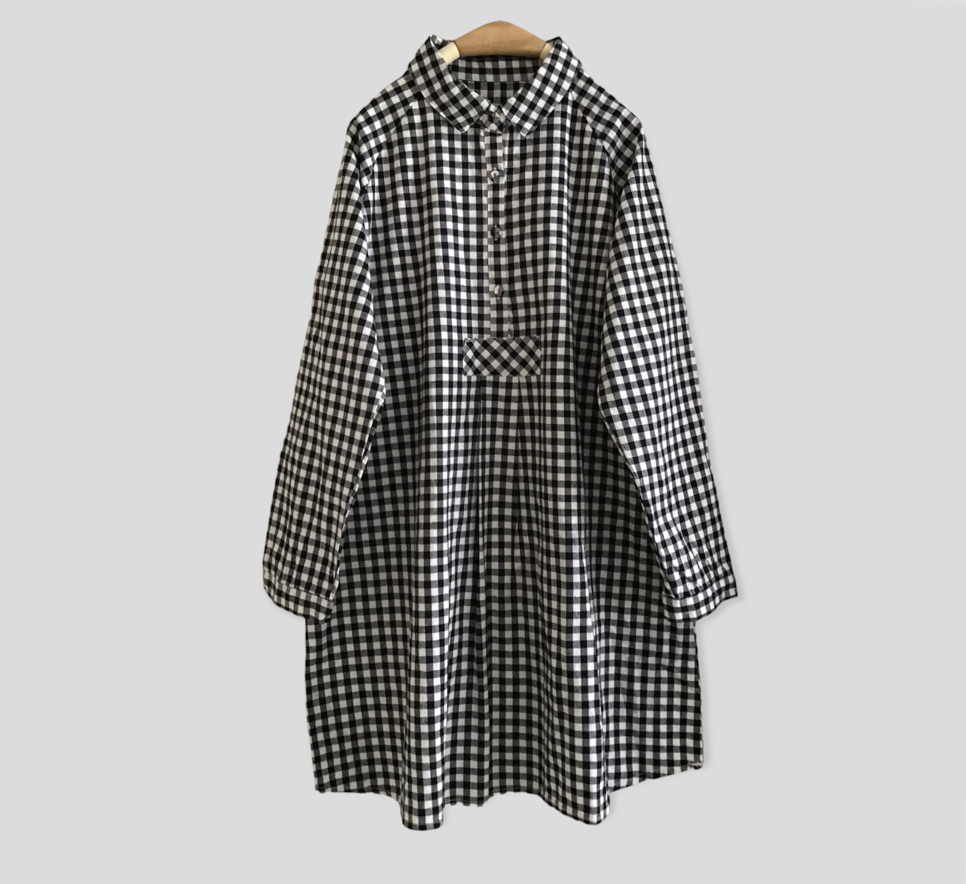 เสื้อ/เดรสผ้าฝ้ายลายสก็อต