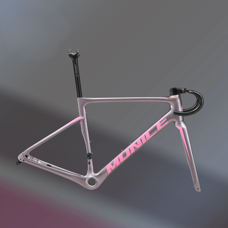 Munice R2 Ultra-Light Carbon Road Frame – Toray T800 + M46, Disc Brake Compatible, 970g, 9 Colors | 5-Year Warranty