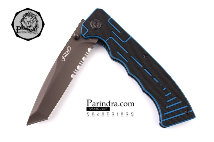 มีดพับ WALTHER Tanto Serrated Folding Sheath Knife ขนาด 8 5/8 นิ้ว (OEM)
