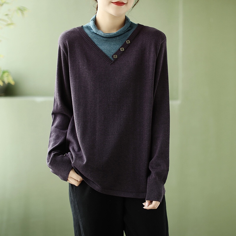เสื้อคอเต่าไหมพรม