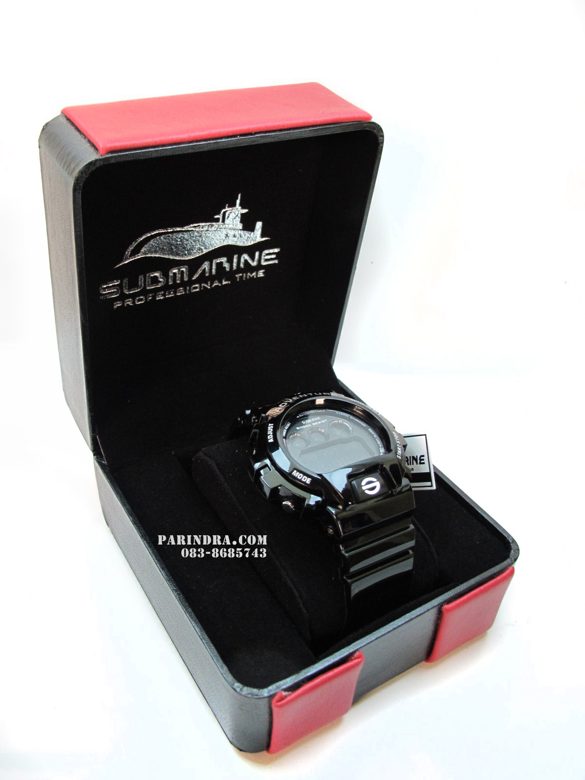 กล่องนาฬิกา US submarine Professional Time สีดำแดง Premium Box ของแท้ 100 %