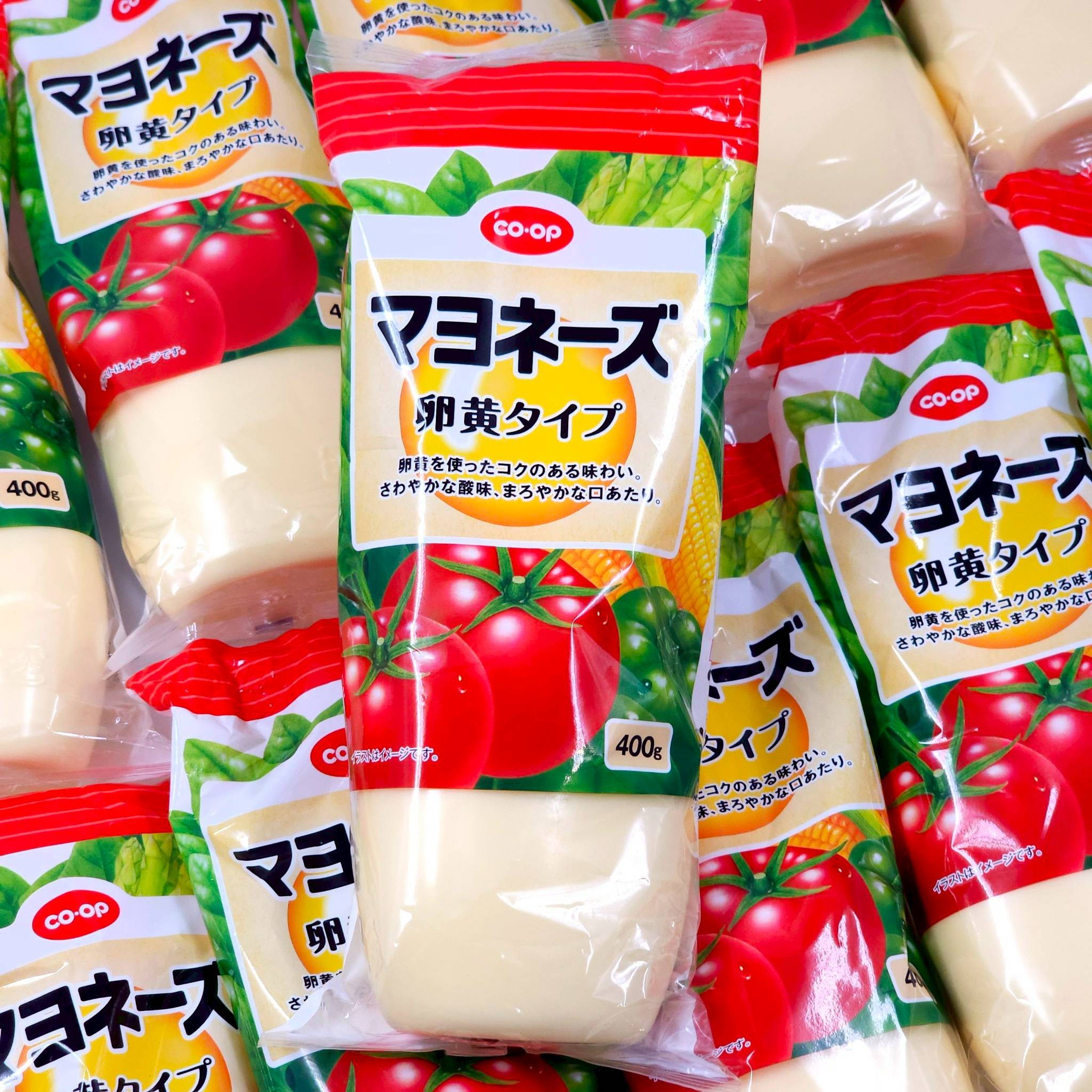 มาโย มายองเนส ทำจากไข่แดงล้วนๆ CO-OP Mayonnaise จากญี่ปุ่น ขวดใหญ่ 400g