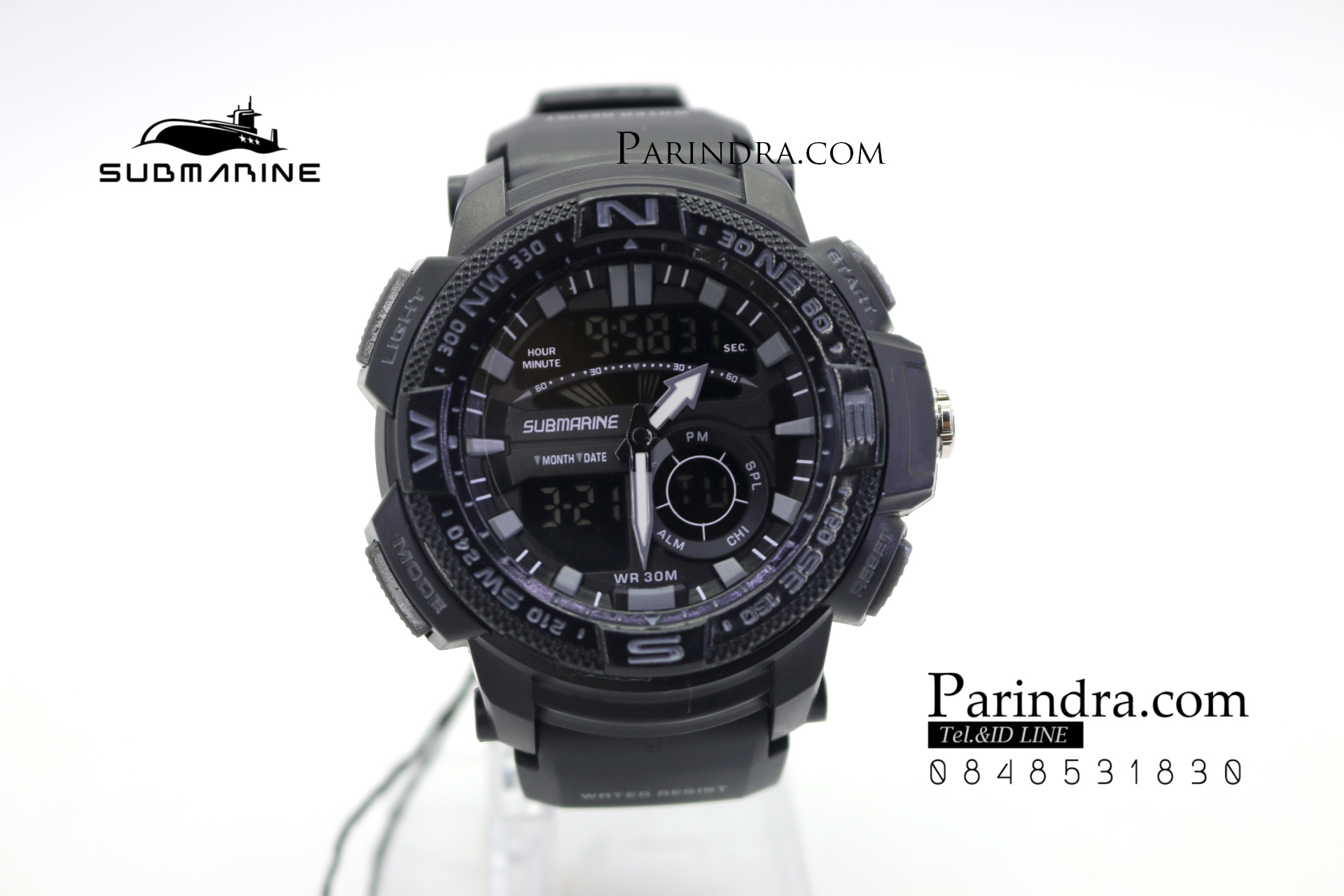 นาฬิกา US submarine Adventure Protector รุ่น TP3184M สีดำ-เทา จอดำ