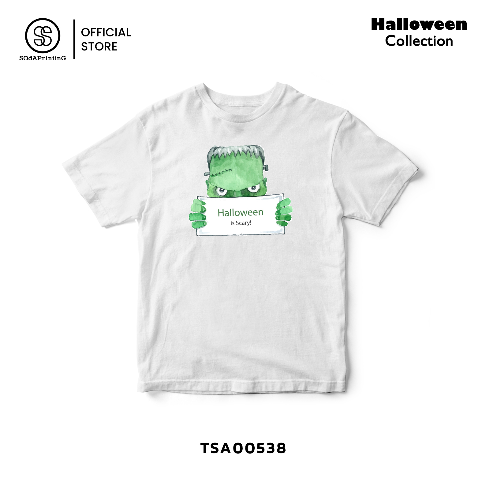 เสื้อยืด พิมพ์ลาย Halloween is Scary รหัส TSA00538 #เสื้อ #เสื้อยืด #SOdAPrintinG