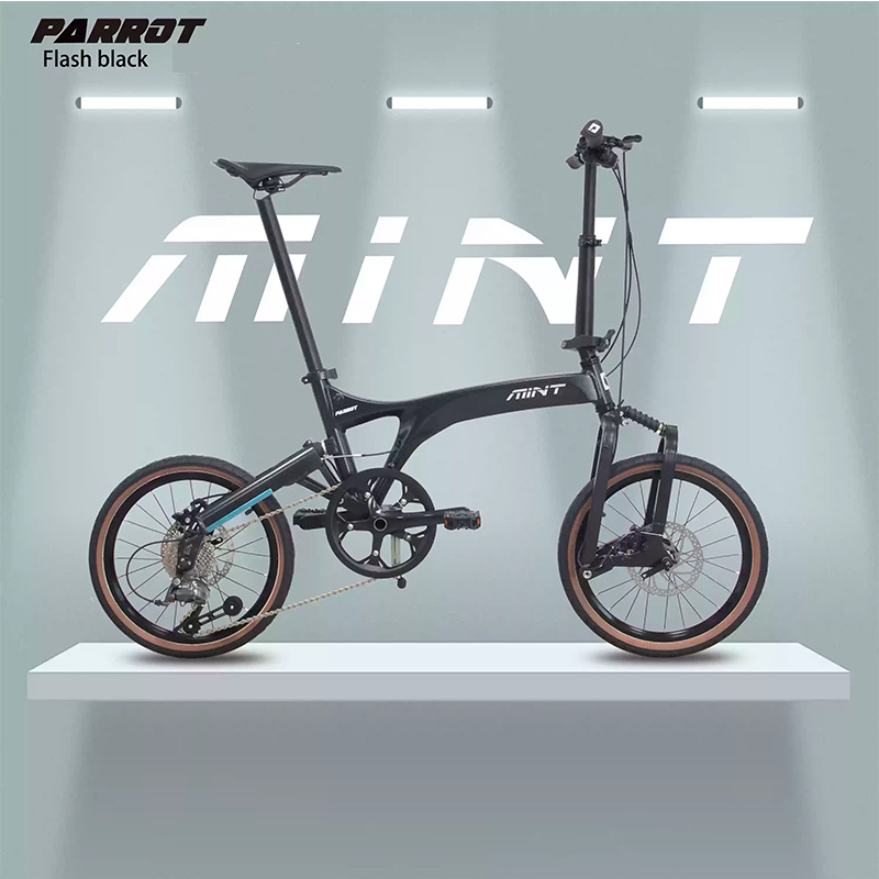 MINT PARROT จักรยานพับได้ 18 นิ้ว 9 สปีด ดิสก์เบรก | น้ำหนักเบา 11.8 กก.